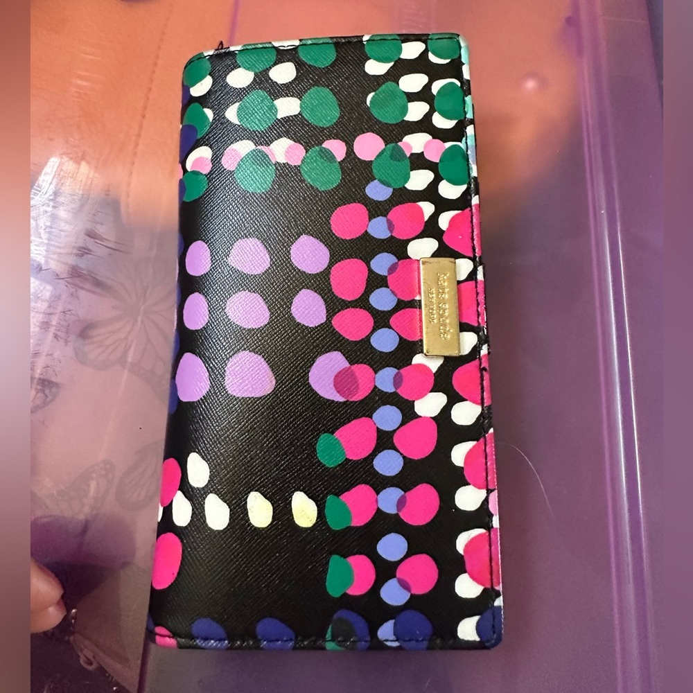 Kate Spade Multicolor Polka Dot Wallet